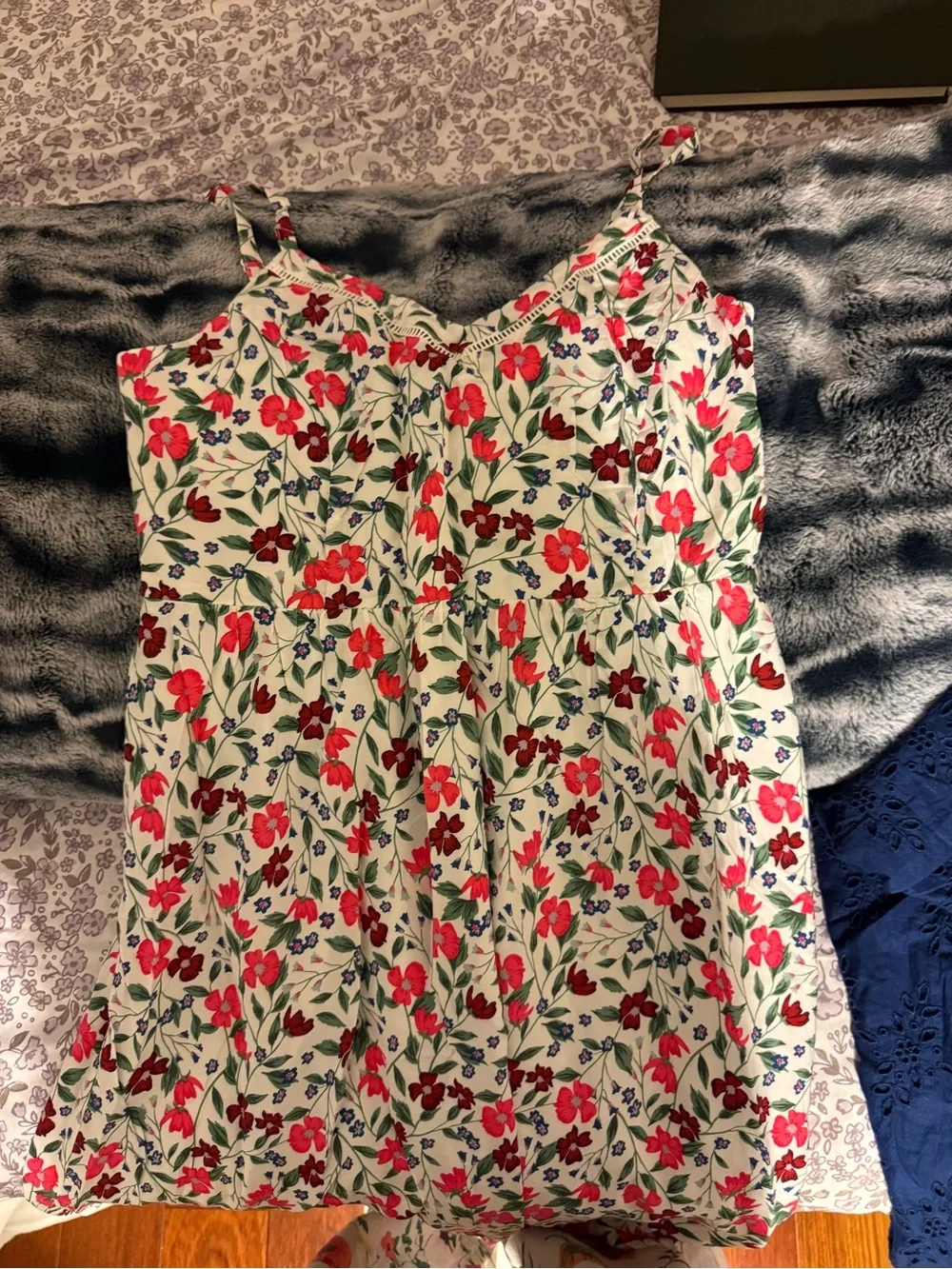 NWT Old Navy Fit & Flare Cami Midi Dress Floral M